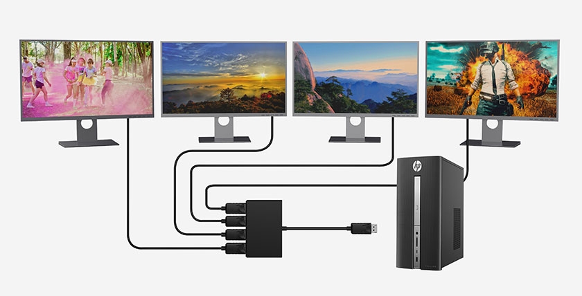 DisplayPort-MST-Hub