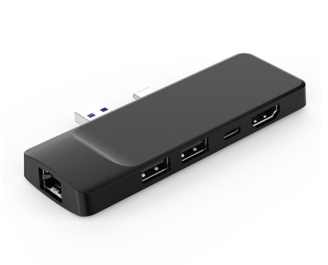 5-in-1 USB-C Hub for Surface Pro 7, Stable Driver Adapter
