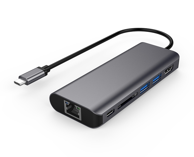 6-in-1 Portable USB-C Travel Hub
