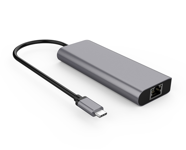 5-in-1 USB-C PD Ethernet HDMI Dongle, USB-C Hub