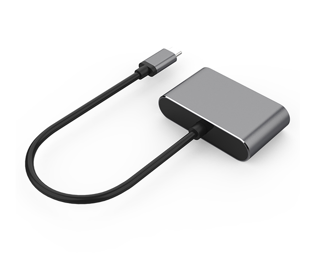 USB-C to HDMI VGA Adapter,USB Type C to VGA HDMI Adapter