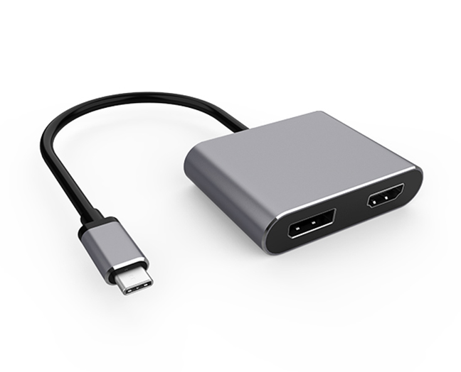USB-C to HDMI DisplayPort Adapter, MST Hub Dongle