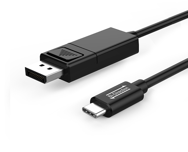 Bi-Directional USB-C to DisplayPort 8K Cable