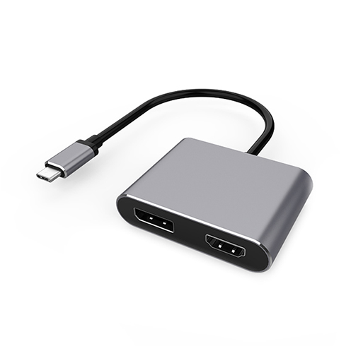 USB-C Multiport Video Adapter with HDMI+DP
