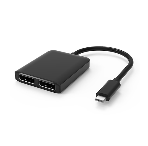 USB-C to Dual 4K DisplayPort MST Adapter Splitter