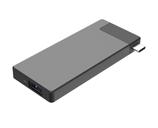 USB-C Portable Travel Dock, 5 in 1 USB C Dongle