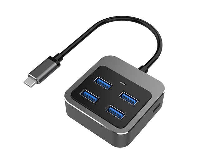 4-in-1 USB-C Hub, USB C to USB A Multiport Adapter