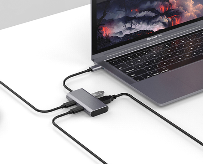 SuperSpeed 10Gbps USB C Hub, Type C Multiport Adapter