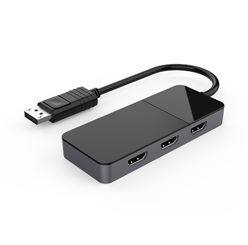 DisplayPort to 4K HDMI Multi Monitor Adapter, DisplayPort to 3 Port HDMI MST Hub