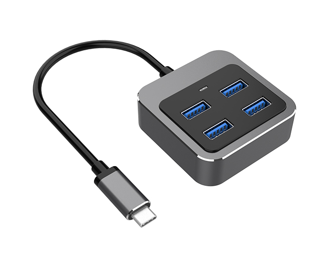 4-in-1 USB-C Hub, USB C to USB A Multiport Adapter