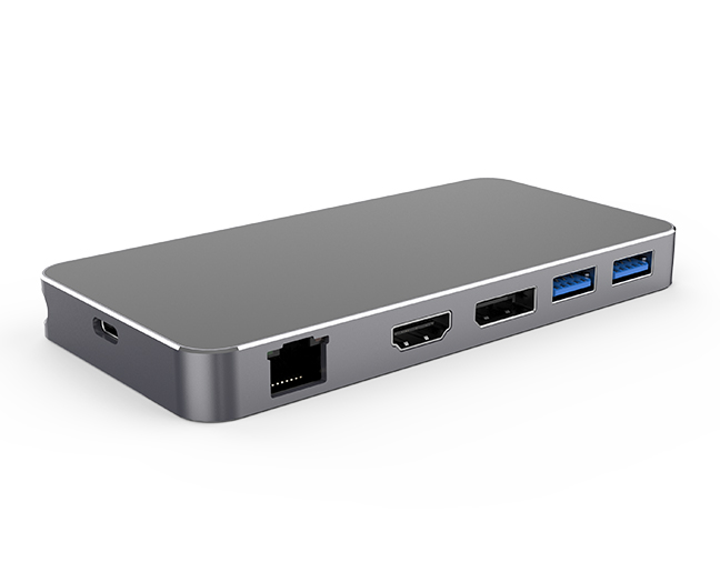 USB-C 7-in-1 MST Dual Display Travel Dock