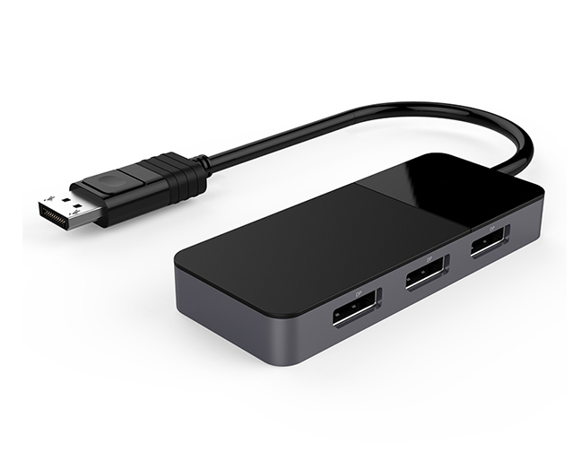 DisplayPort to 8K DisplayPort Video Splitter, Triple DisplayPort MST Hub