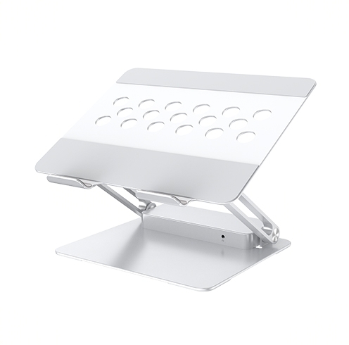 Aluminium Adjustable Laptop Stand With Dual MST Docking Station