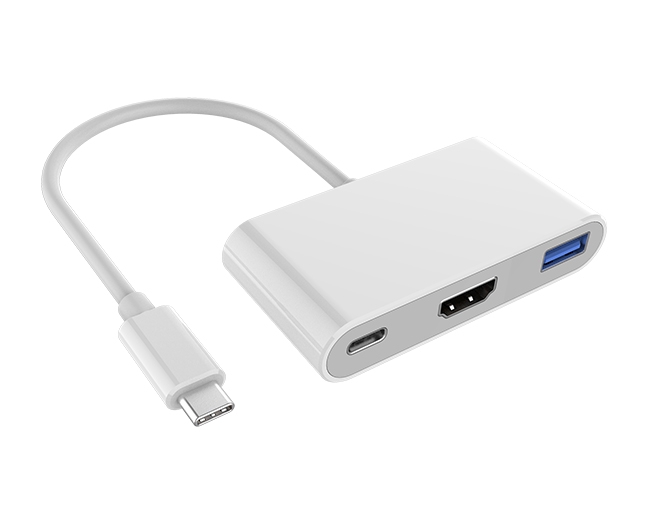 USB-C 3-in-1 Multiport Hub, USB C to HDMI Adapter
