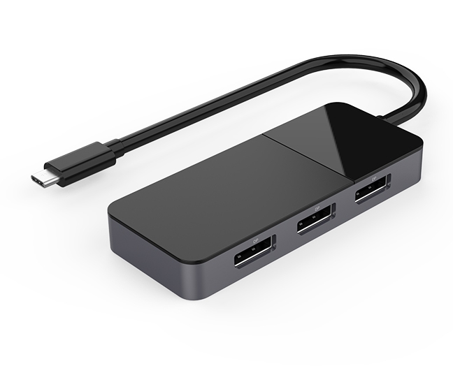 USB-C to Triple DisplayPort Video Splitter, MST Hub