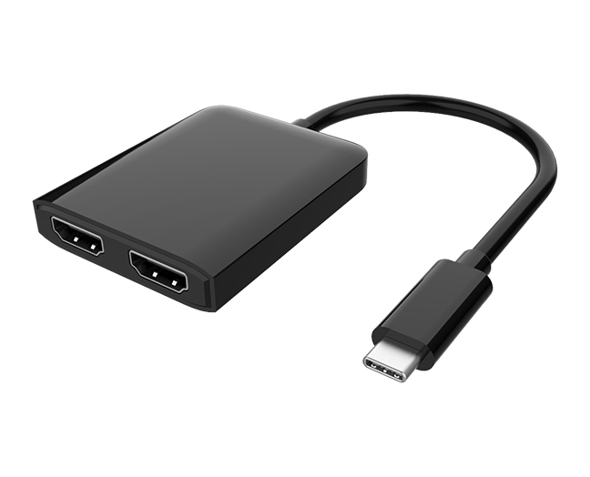 USB-C to Dual HDMI 4K Video Splitter, USB C MST Hub