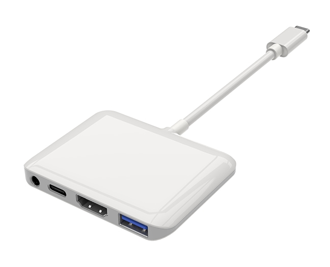 4-in-1 USB-C Hub for iPad Pro, USB C to HDMI Multiport Adapter