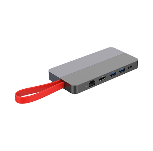 6-in-1 Splicing USB-C Hub with PCIe