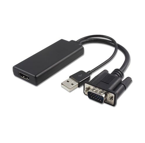 VGA to HDMI Adapter with USB Power Delivery