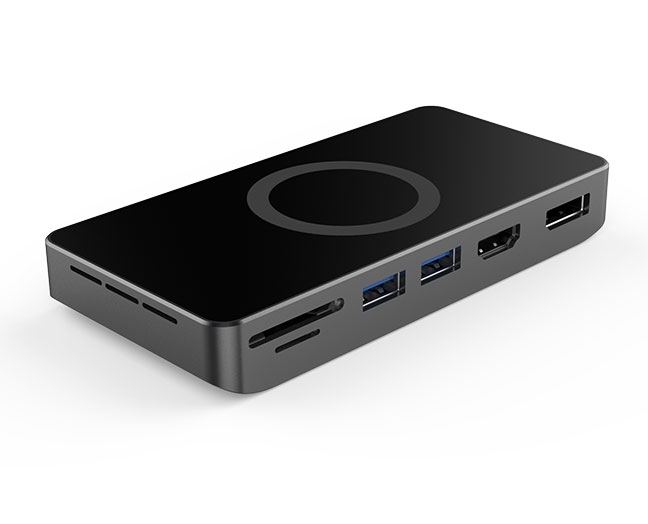 8-in-1 USB-C Docking Station with Wireless Charger