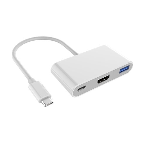 3-in-1 USB-C Hub with HDMI+USB3.0+PD3.0