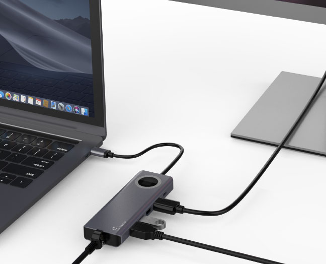 USB-C 11-in-1 Dual Display Laptop Docking Station