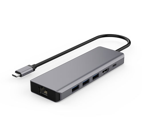 6-in-1 Portable All-in-one USB-C Hub
