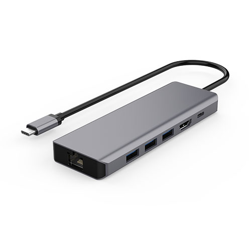 6-in-1 Portable All-in-one USB-C Hub for MacBook Air