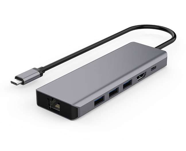 6-in-1 Portable All-in-one USB-C Hub for MacBook Air