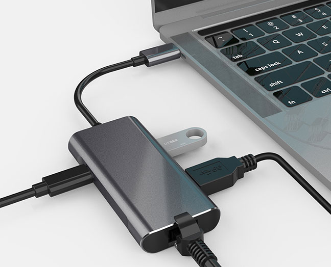 USB C Hub Multiport Adapter, USB C to Ethernet Adapter