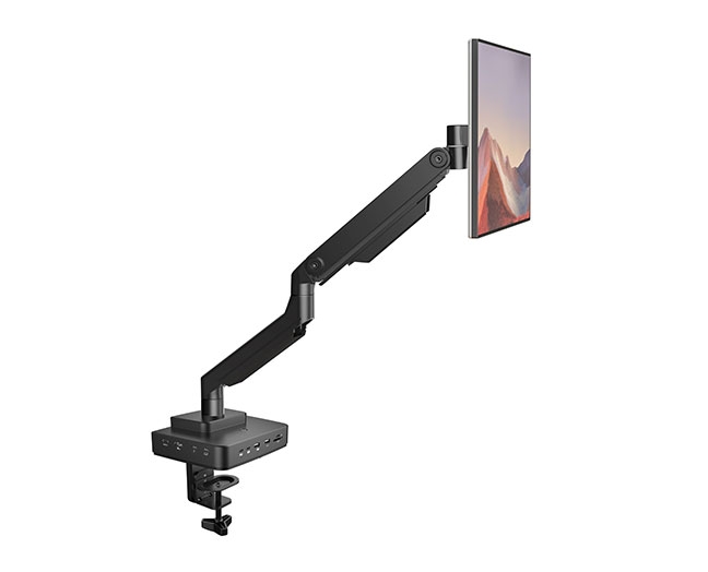 Single Monitor Arm with 12-in-1 Thunderbolt 4 Docking Station
