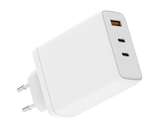 3-Ports USB C PD3.0 100W GaN Wall Charger for MacBook Pro, MacBook Air