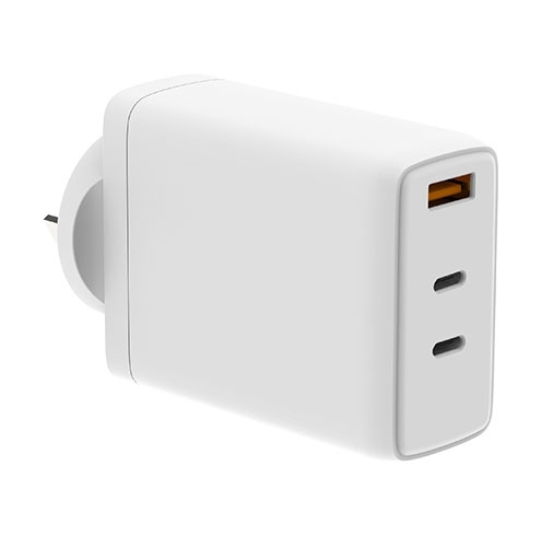 3-Ports USB C PD3.0 100W GaN Wall Charger 2C1A