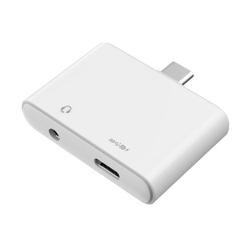 USB-C to Audio + USB-C (data) + AI Translation