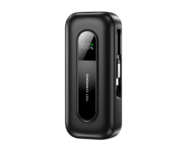 10000mAh Power Bank with 60cm Retractable Cable
