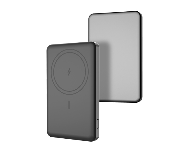 5000mAh Li-Polymer Power Bank with 20W Wired & 15W Qi2 Wireless Charging
