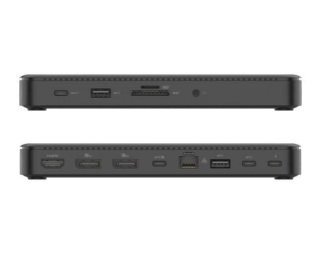 4-Display Docking Station with 8K60Hz DP, 4K HDMI, PD3.1 140W, 2.5G Ethernet & Multi-Port Connectivity