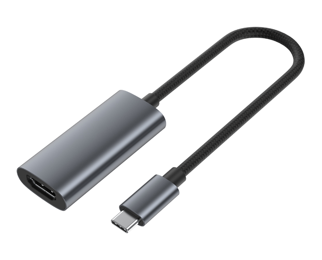 USB-C to HDMI 2.1 Adapter - 8K@60Hz with DSC, 4K@144Hz, Aluminum Housing