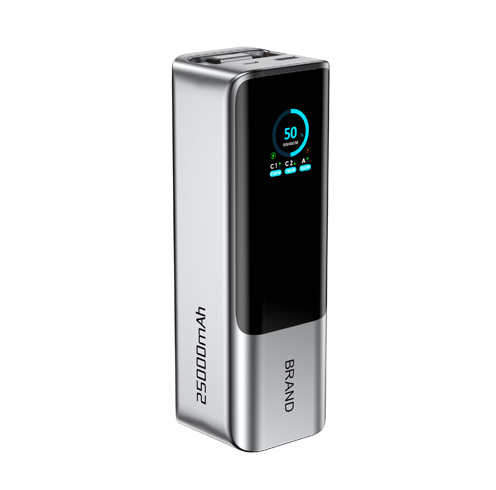 25000mAh PD165W Power Bank with Retractable Cable & TFT Smart Display