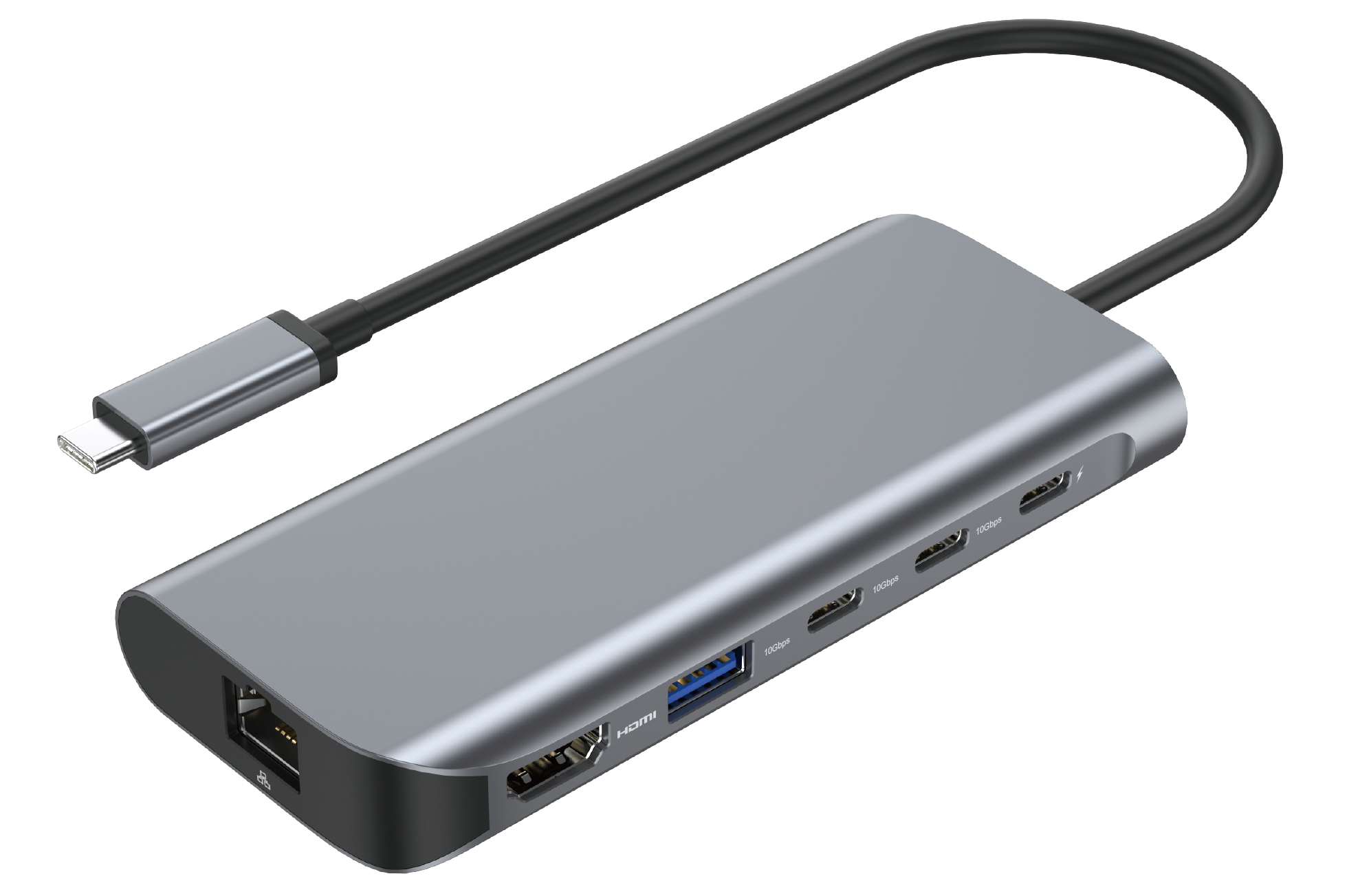 6-in-1 USB4 Dock - HDMI 2.1 8K/60Hz, 2.5G Ethernet, 10Gbps USB Ports, PD Charging